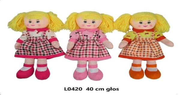 Dukke med stemme 40 cm MIX