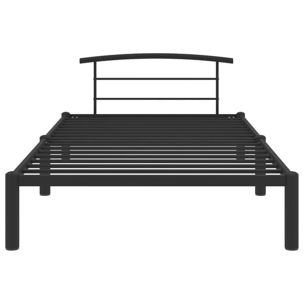 vidaXL sengestel sort metal 90 x 200 cm