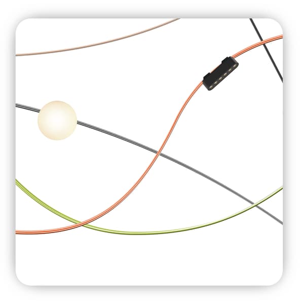 Adapter til spotlights og lamper til FiberFLEX 24VDC PDDK16 båndskinner