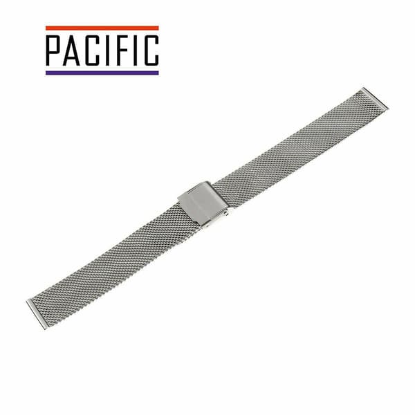 PACIFIC MESH ARMBAND 18MM PVD SILVER, VÄVD 0.8MM