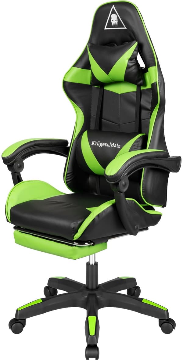 Kruger & Matz GX-150 Sort/Grøn Gamingstol