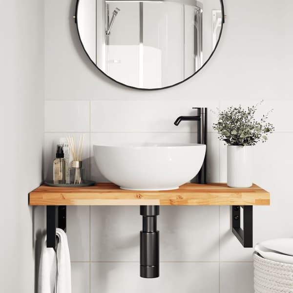 vidaXL bordplade 80x40x4 cm rektangulær massiv akacietræ