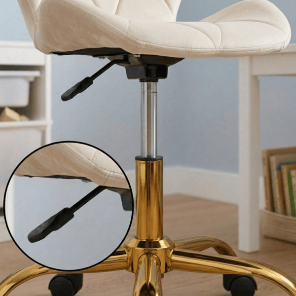 Luca kontorstol beige guldben