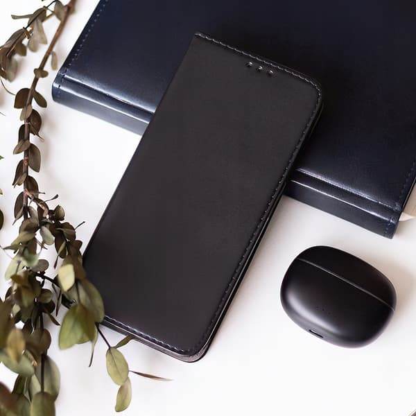 Etui til IPHONE 15 SMART MAGNETISK BOGETUI LUKKET + GLAS