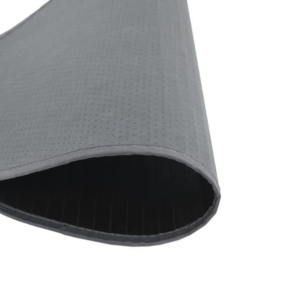 vidaXL rundt tæppe, grå, 60 cm, bambus