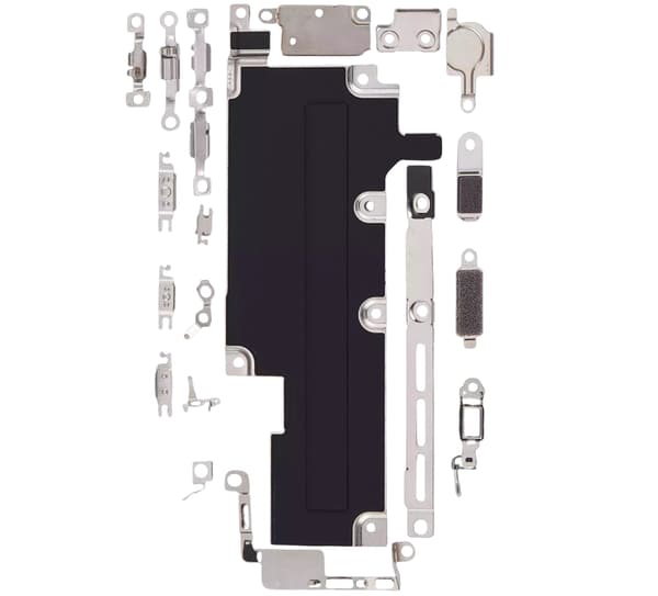 Set med metallplattor för Apple iPhone 15 Pro Max