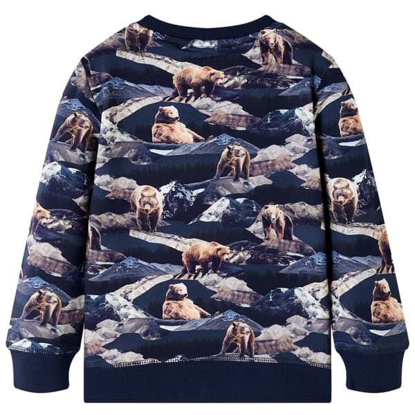 Børnesweatshirt, marineblå, 128