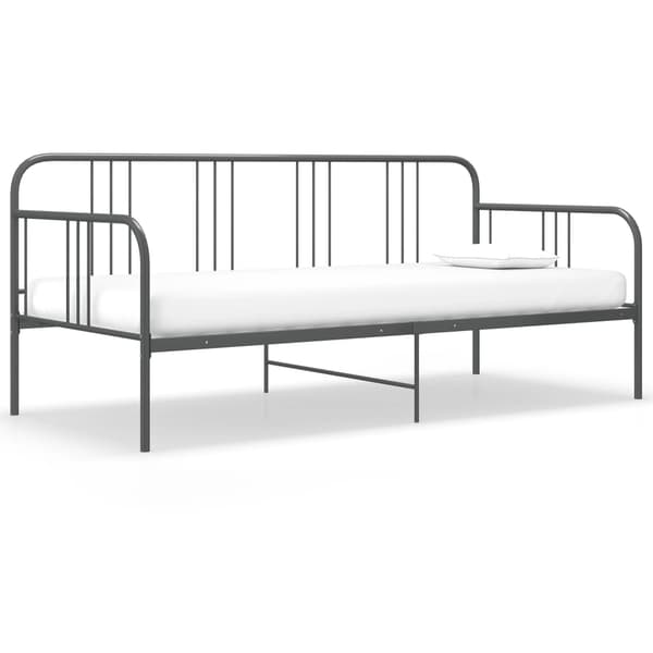 vidaXL Soffram grå metall 90x200 cm