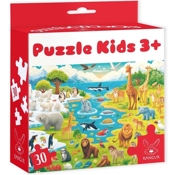 Palapeli 30 Lapset Villieläimet 3+