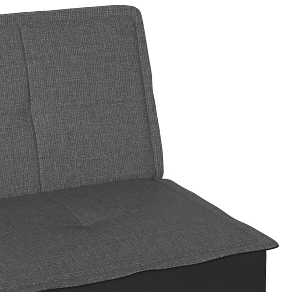 vidaXL Bäddsoffa, mörkgrå, klädd i tyg
