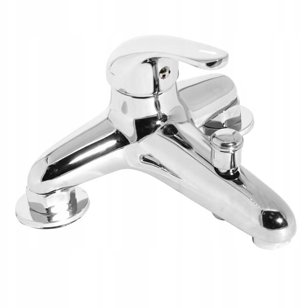 Badekarsarmatur, 2-huls, 145 mm, messing, retro, klassisk, til badekar