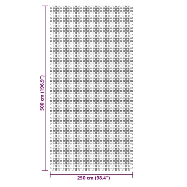 vidaXL teltmåtte, grøn, 5x2,5 m