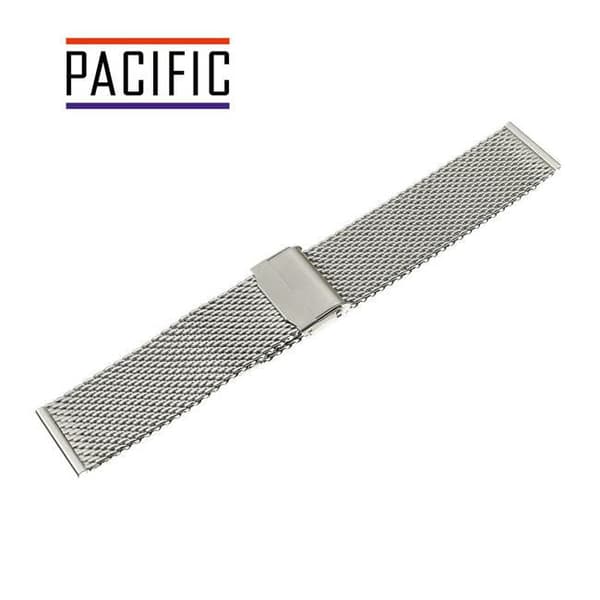 PACIFIC MESH ARMBAND 20MM PVD SILVER, VÄVD 1.0MM