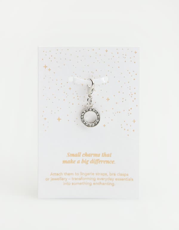 Charm-vedhæng, ring, kubisk zirkon, RING Esotiq | sølv ONE