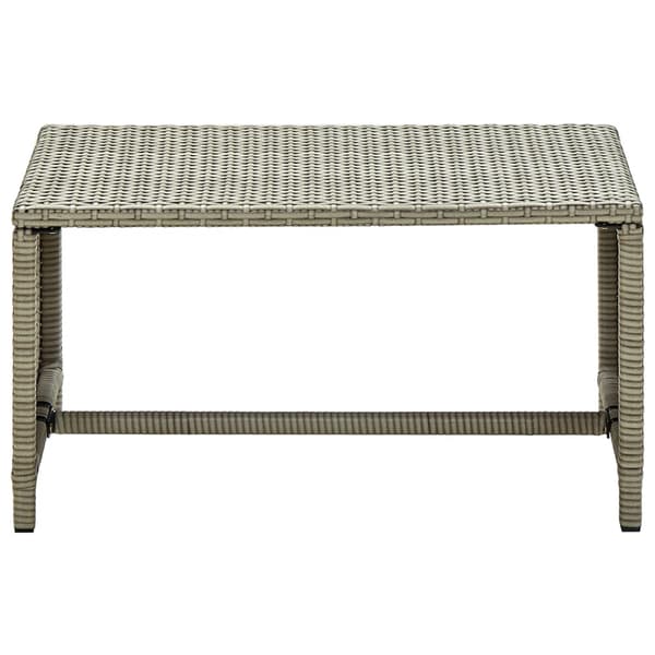 vidaXL Soffbord, Beige, 70x40x38 cm, Polyrotting