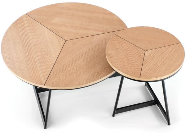 Karida soffbord, naturfärgad ek, 45 cm