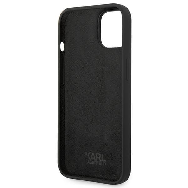 Karl Lagerfeld Silikone Karl`s Head-etui til iPhone 14 Plus, Sort