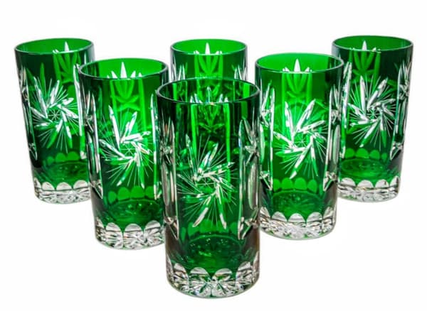 Emerald Crystal vattenglas 320ml olivkvarn