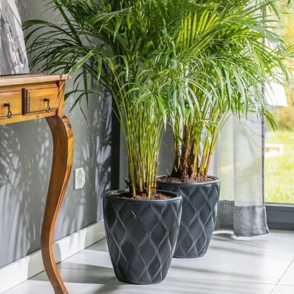 Flow Slim 40 Rund Blomkruka | Vit