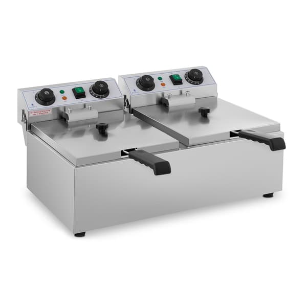 Elektrisk fritös TIMER 230 V 2 x 3200W 2 x 10 L