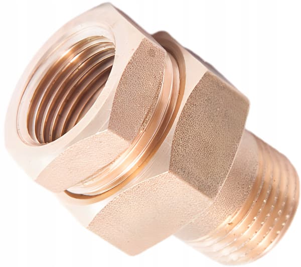 Lige messingskrueforbindelse, O-ringstætning, 1/2” GZ/GW, producent SIZER