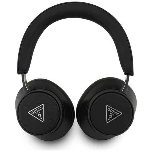 Guess Bluetooth ENC Saffiano Triangle Logo Sorte On-Ear Hovedtelefoner