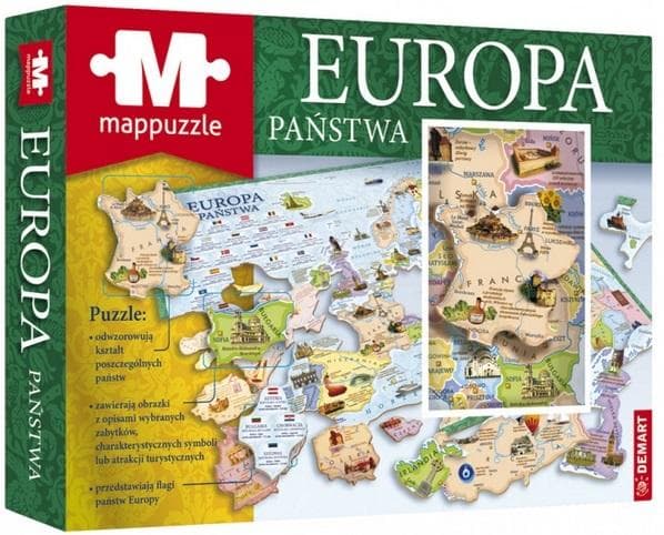 Mappuzzle - Euroopan maat