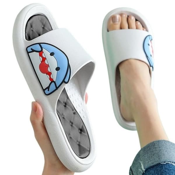 Deka Foam Pool Flip-Flops med Shark White 24/25