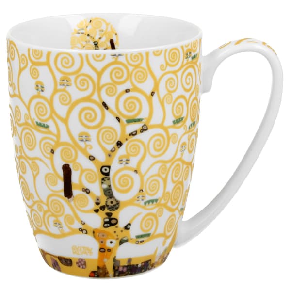 Klimt Ecru Træ af Porcelæn Krus