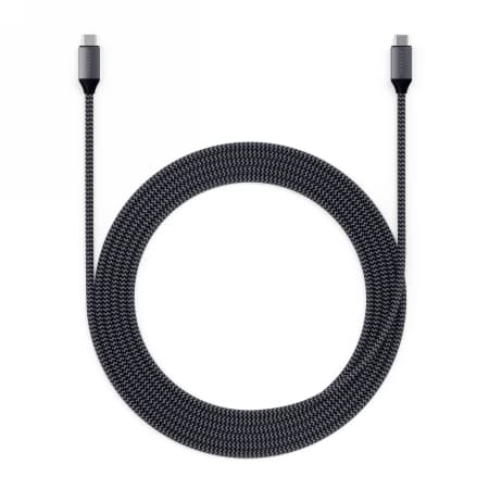 Satechi - USB-C - USB-C-kaapeli 100W 2m (tähtiharmaa)