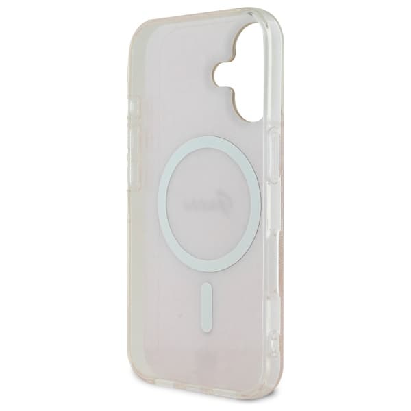Guess IML 4G MagSafe-etui til iPhone 16, lyserød