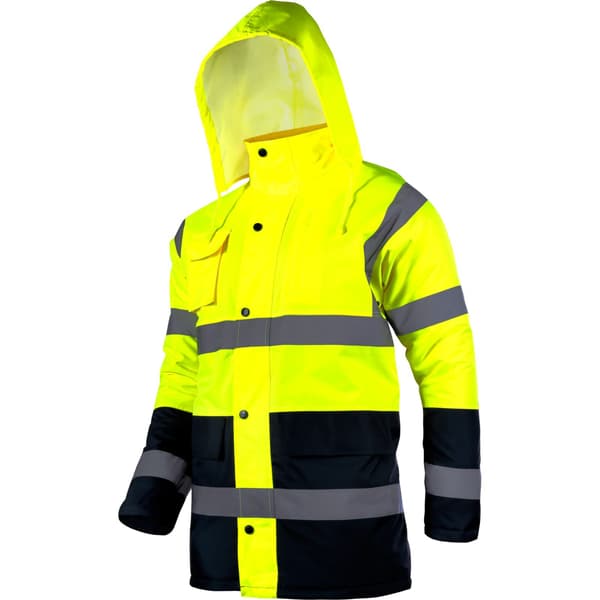 ISOLERAD JACKA MED HÖG VARSEL, GUL, "2XL", CE, LAHTI