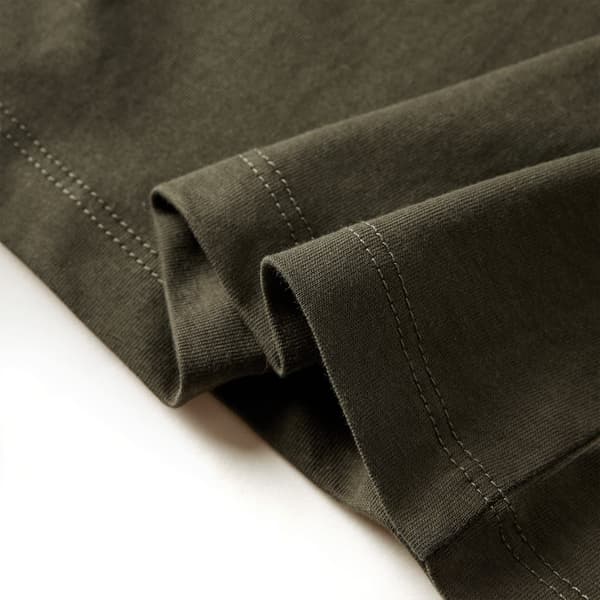 Barn långärmad t-shirt, khaki, 128