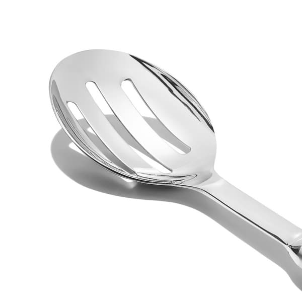 Serveringssked i stål med hål, STÅL / OXO