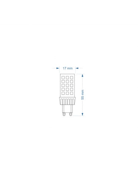 G9 LED-lamppu ZAR4366SLL 4W, 3000K, välkkymätön