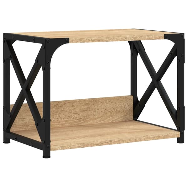 vidaXL 2-lags printerstativ Sonoma eg 44x26x31,5 cm