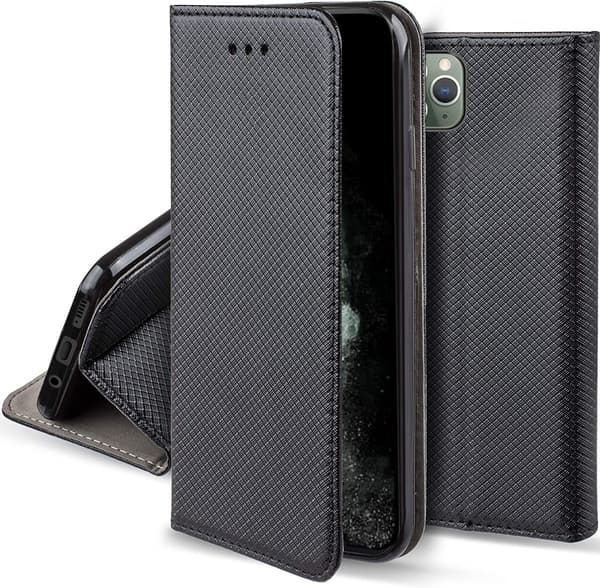 ETUI til IPHONE APPLE 11 Pro SMART BOOK MAGNETETUIL SORT + GLAS