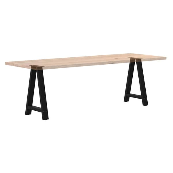 vidaXL sofabordsben, 2 stk., sort, 60x(72-73) cm, stål