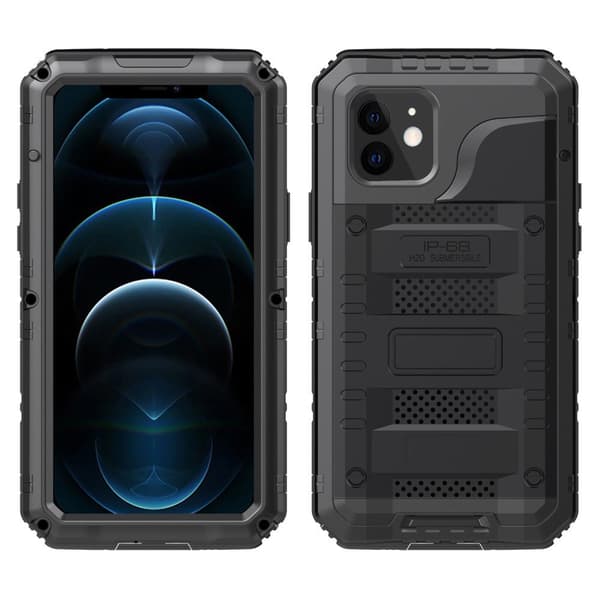 IP68 H20 nedsænkbart cover til iPhone 12, sort