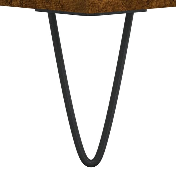vidaXL sofabord røget eg 80x80x36,5 cm
