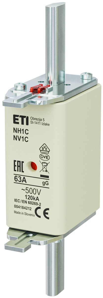 Säkringskoppling - NH1C gG 63A/500V - trög