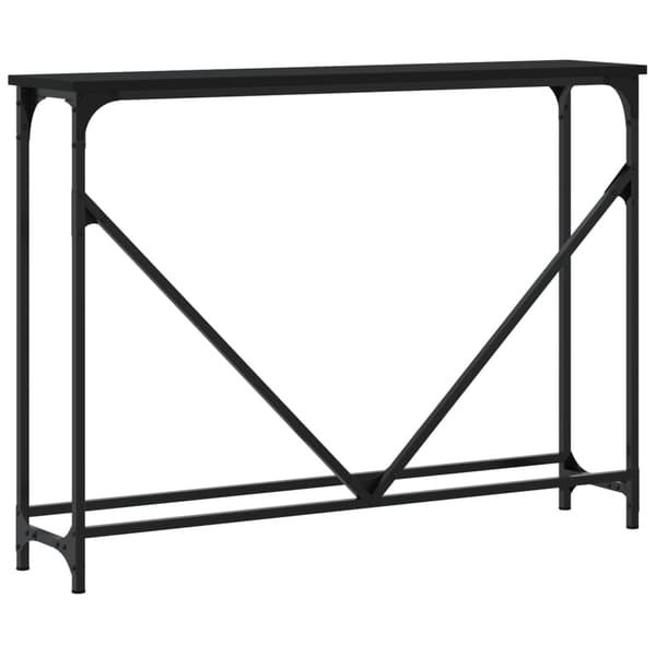 vidaXL konsolbord sort 102x22,5x75 cm
