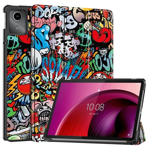 Fodral till Lenovo Tab M11, Smartcase, graffiti