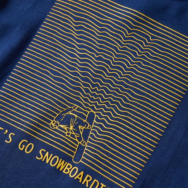 Barn långärmad T-shirt, marinblå, 92