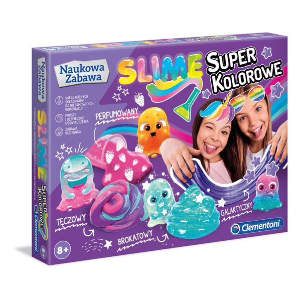 Super farverig slime