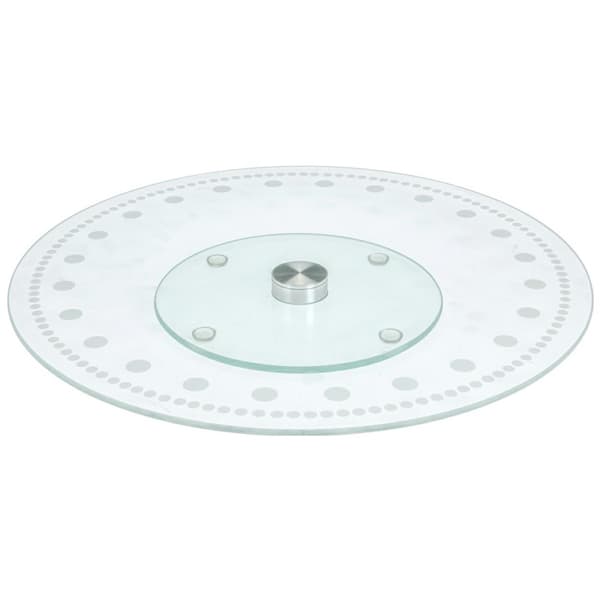 Glasroterande tallrik 30 cm