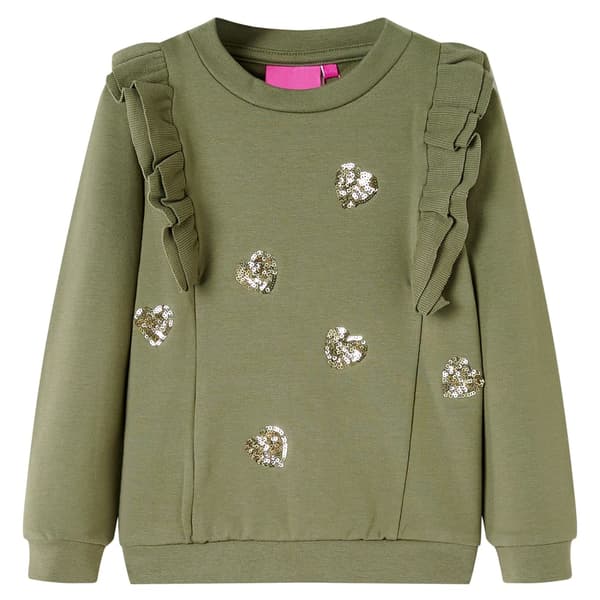 Børnesweatshirt, khaki, 92