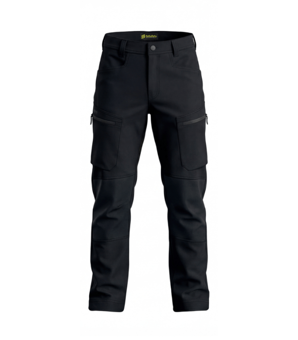 Sorona CARGO PRO Bosafety sorte 64 elastiske komfortable 4-vejs stretch arbejdsbukser