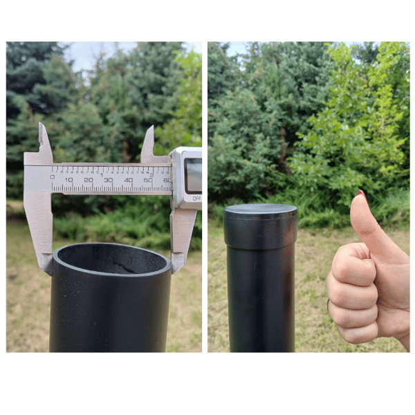 Udvendig endekappe til profil, kappe, tag, Fi60, 50 stk., grå