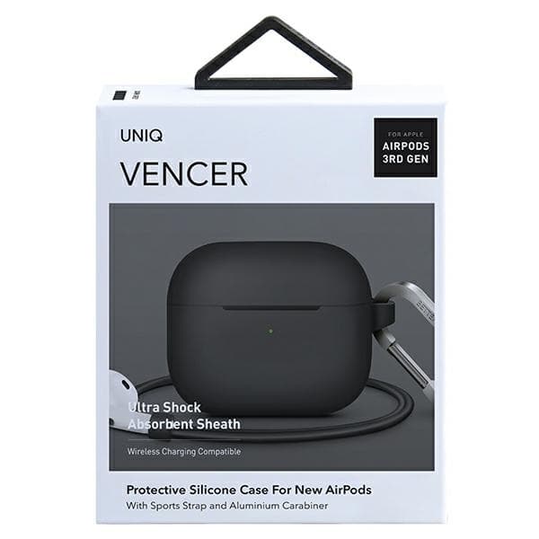 UNIQ Vencer AirPods 3:e generationens silikonfodral grå/mörkgrå